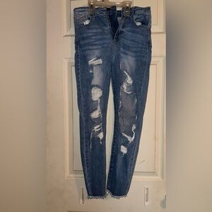 ripped women’s jeans.